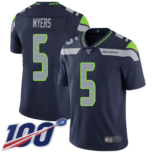 Seattle Seahawks Limited Navy Blue Men Jason Myers Home Jersey NFL Football #5 100th Season Vapor Untouchable->seattle seahawks->NFL Jersey